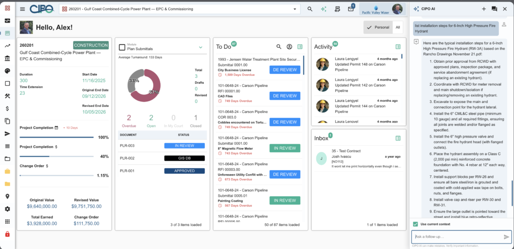 CIPO EPC Dashboard with AI